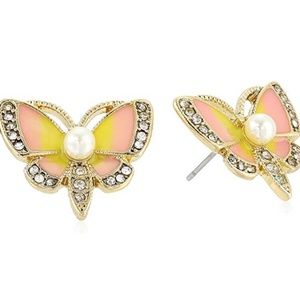 Betsey Johnson Butterfly Earrings